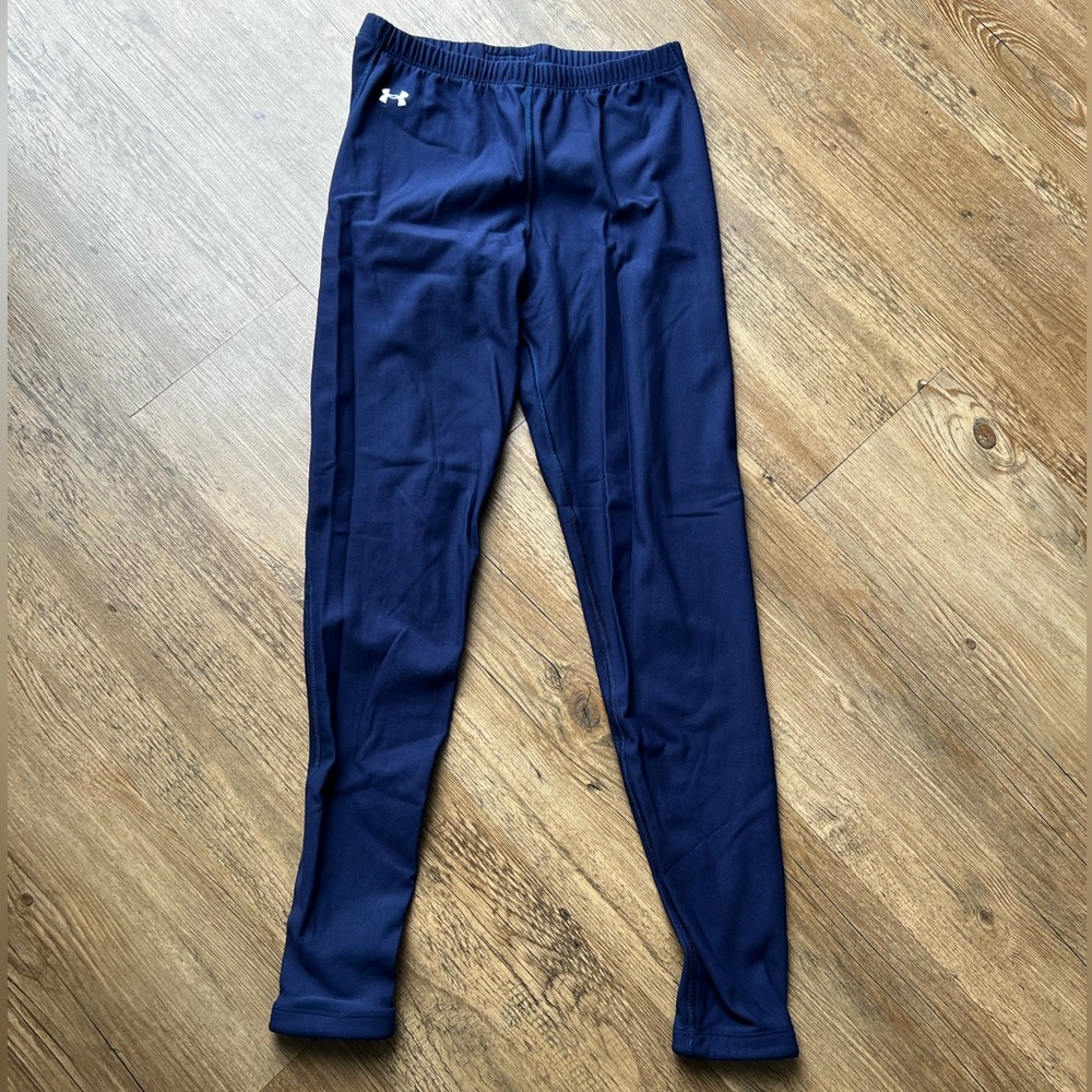 Under Armour Navy Compression Tights Size Medium. Coldgear